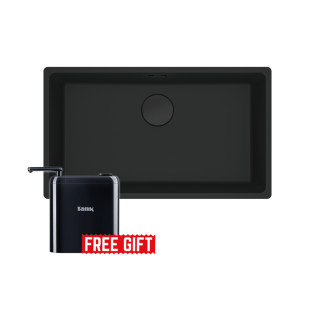 Franke Maris Under-Counter Rectangle Kitchen Sink 76 x 44 cm with Tank Pro Filter