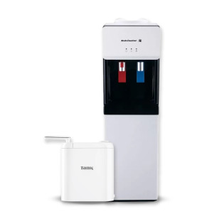 مبرد مياه كلفنيتور 2 حنفية بارد ساخن مع فلتر تانك برو ابيض