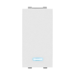 مفتاح كهرباء ديفاتير بالضوء كومو تك 16 أمبير ابيض