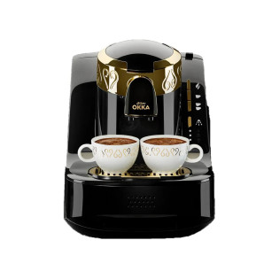 ماكينة قهوة تركى أرزوم أوكا 710 وات أسود × ذهبى