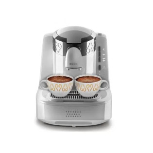 ماكينة قهوة تركى أرزوم أوكا 710 وات أبيض × فضى