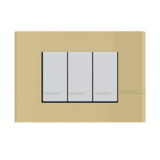 Cover frame Forma Max 3 Module Light Yellow Bticino