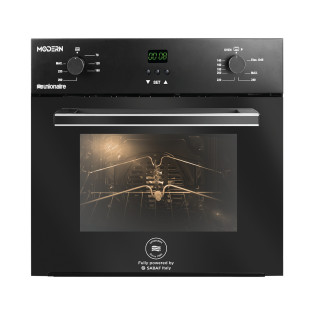 فرن غاز يونيون اير مودرن بلت ان 70 لتر 60 سم أسود