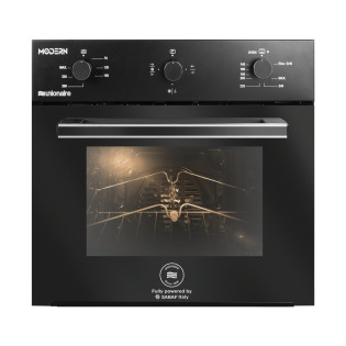 فرن غاز يونيون اير مودرن بلت ان 70 لتر 60 سم أسود