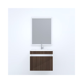 Beroia Furniture Unit with Washbasin 60×54 Cm Dark Brown