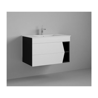 وحدة موبيليا بيرويا انتراسيت مع حوض 86×80سم ابيض