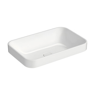 حوض فوق سطح أفقى ديورافيت هابى دى بلس 60×40 سم أبيض 