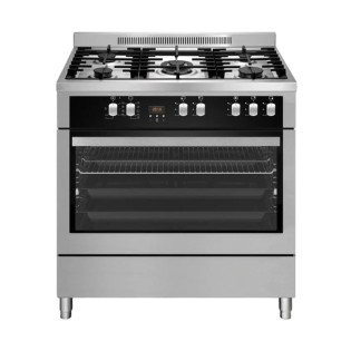 Simfer Professional Gas Cooker 90 cm 5 Burners Stainless Steel