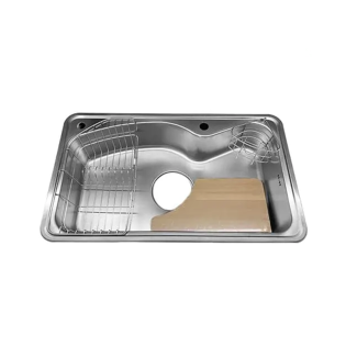 حوض مطبخ كوني تحت رخامة 86 × 51.5 سم ستانلس