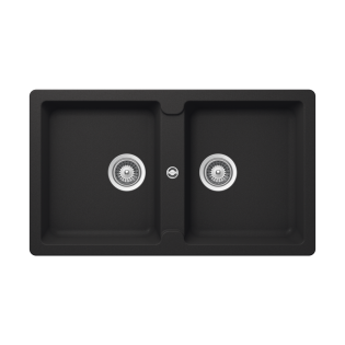 حوض مطبخ شوك كوارتز اليمينت 50× 86 سم اونيكس