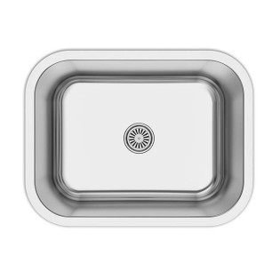 Asil Under-counter Kitchen Sink Rectangle 59 x 46 cm Stainless