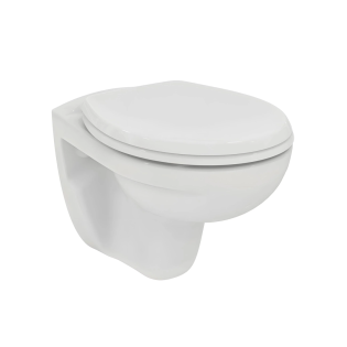 مرحاض معلق ايديال ستاندرد سبيس مع مقبض و دوش ابيض 