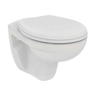 Ideal Standard SpaceWall-Mounted Toilet With Seat Cover White