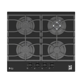 مسطح غاز بيورتي 4 شعلة 60 سم اسود