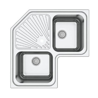 ASIL kitchen Sink 83×83 cm Stainless 