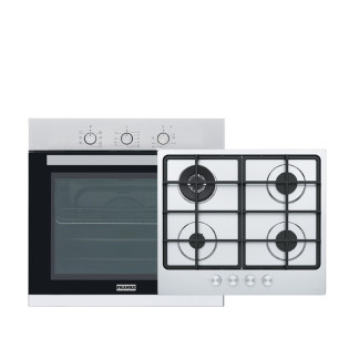 مسطح غاز بلت ان فرانكي 4 شعله مع فرن غاز بلت ان 60 سم 60 لتر ستانلس ستيل