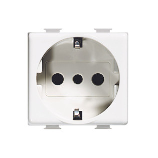 Bticino Màtix German Standard Socket 10/16 Amp White