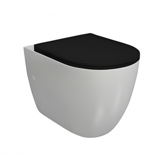 Sarreguemines Icon Wall-Mounted Toilet with Soft Close Seat Cover White