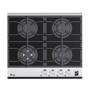 مسطح غاز بيورتي 4 شعلة 60 سم أسود