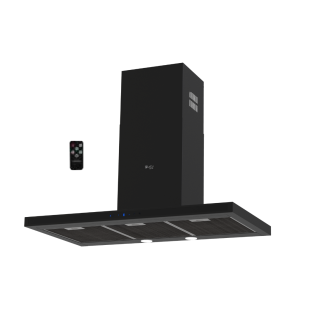 شفاط مطبخ بيورتى تي برو بلس 90 سم أسود