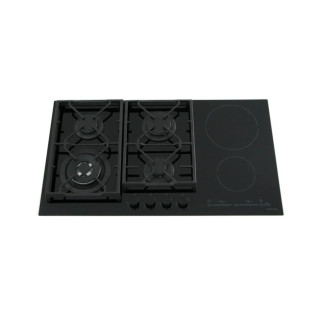 مسطح بلت ان 4 شعلة + 2 عين سيراميك اندكشن كيتشن لاين  90 سم أسود