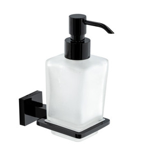 موزع صابون زجاج كلودي راك هارموني أسود لامع