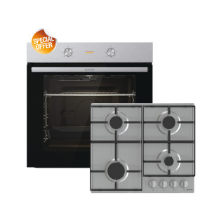 طقم أجهزة مطبخ جورينيا 60 سم ستانلس ستيل