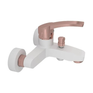 Sarrdesign Amazon Bathtub Mixer White x Rose Gold