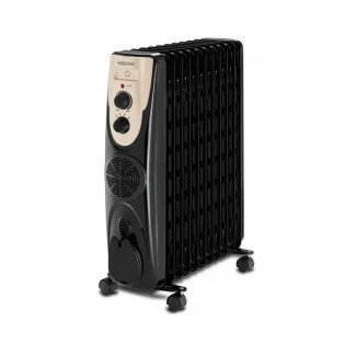 دفاية زيت بلاك اند ديكر 11 ريشة 2500 وات اسود