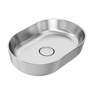 Sanipure Titan Over Counter Top Basin 60cm Matt Silver
