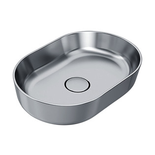 حوض فوق سطح سانيبيور تايتن 60 سم فضي مطفي