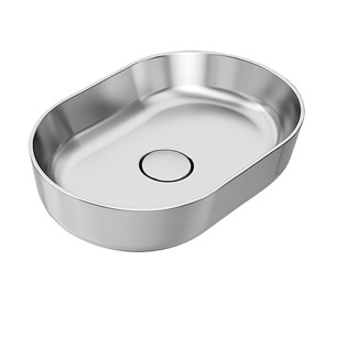 حوض فوق سطح سانيبيور تايتن 60 سم فضي لامع