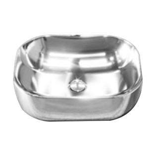 حوض فوق سطح سانيبيور فيجا 46 سم فضي لامع