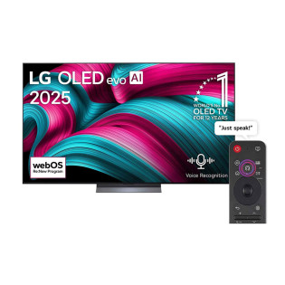 شاشة تلفزيون سمارت ال جى 77 بوصه بالريموت AI 4K OLED - OLED77C56LA