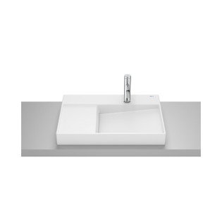 Roca Horizon Over Counter Top Bathroom Basin 60×42 cm Matt White