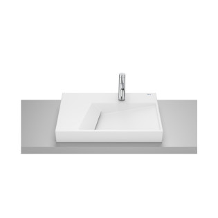 Roca Horizon Over Counter Top Bathroom Basin 60×42 cm Matt White