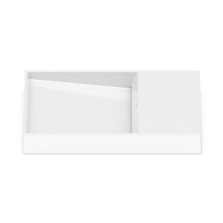 حوض فوق سطح روكا هورايزون 60×38 سم أبيض مطفى