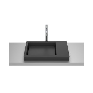 Roca Horizon Skyline Counter Top Bathroom Basin 60×38 cm Matt Black