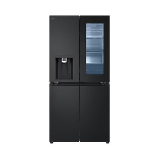 ثلاجه ال جي نوفروست انستا فيو 508 لتر سمارت إنفرتر أسود مطفى