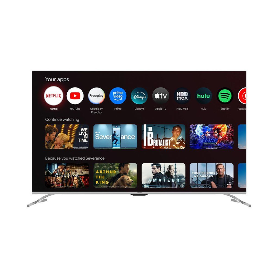تلفزيون تورنيدو سمارت 65 بوصة بدقة 4K UHD وتقنية QLED مع ريسيفر داخلى
