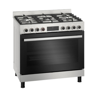 بوتجاز فري ستاند بوش سيريس 8 - 5 شعلة 90 × 60 سم ستانلس ستيل