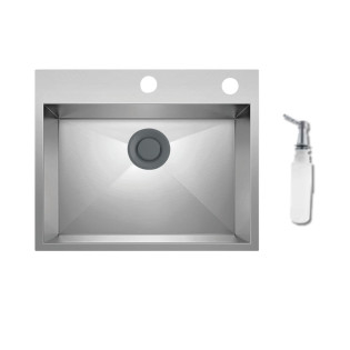 حوض مطبخ بيورتى 60 × 50 سم ستانلس ستيل