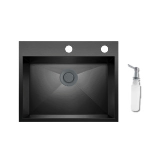 حوض مطبخ بيورتى 50 × 79 سم أسود