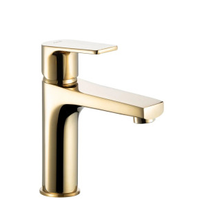 Purity Azure Basin Mixer Matt Gold
