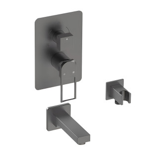 طقم خلاط دفن بيورتي كوادرو جرافيت