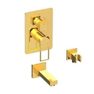 طقم خلاط دفن بيورتي كوادرو ذهبي