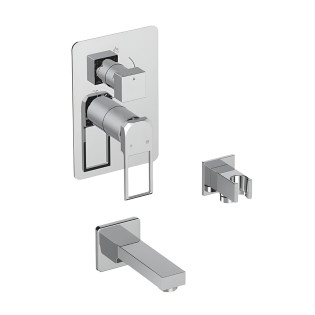 طقم خلاط دفن بيورتي كوادرو كروم