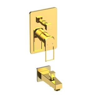 طقم خلاط دفن بيورتي كوادرو ذهبي