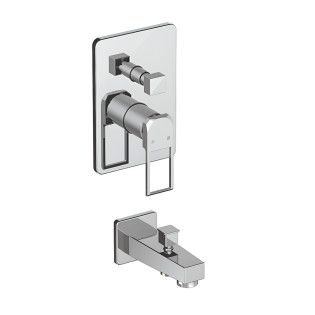 طقم خلاط دفن بيورتي كوادرو كروم