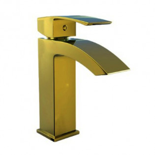 خلاط حوض جواد سنترينو ذهبي مطفي